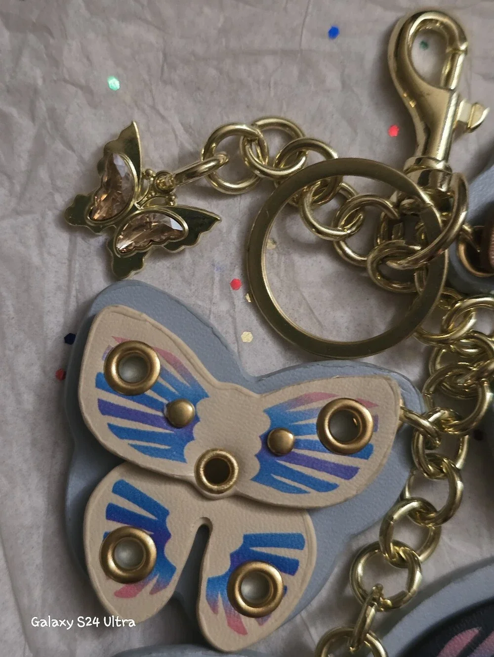 Butterfly Bag Charm/keychain NEW